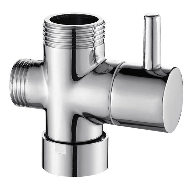 3 Ways Copper 1/2 Showe-r Fauce-t Water Splitter Valve Diverter Nozzle Adapter