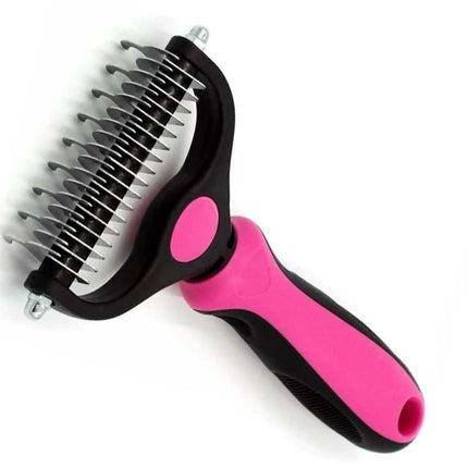 Professional Pet Dog Cat Comb Brush Dematting Undercoat Grooming Comb Rake Tool