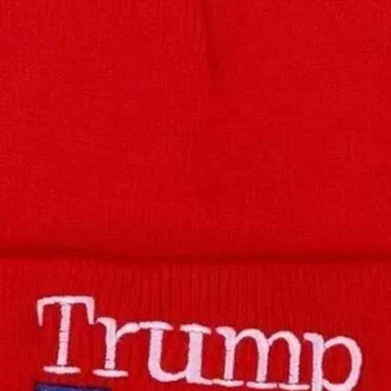 Red Hat MAGA Make America Great Beanie Trump/Vance 2024 Warm
