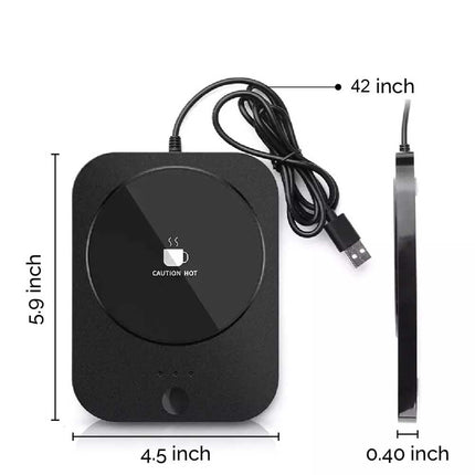 3 Levels Smart USB Coffee Mug Warmer Tea Milk Cup Heater Pad Heating Plate