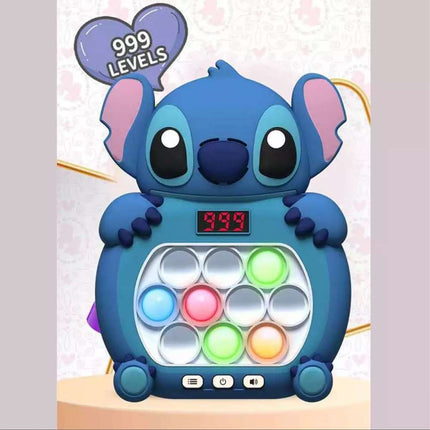 Stitch Pop Push Game Controller Sensory Fidget Electronic Sound Light Kids Toys