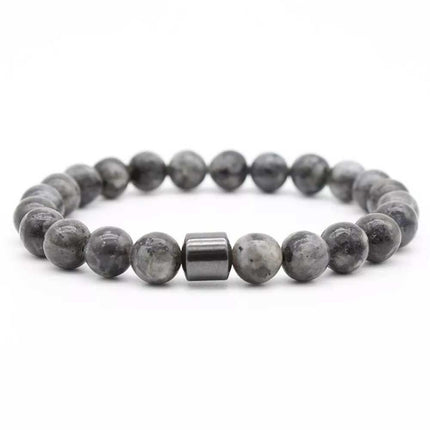 Triple Protection Cessation Bracelets 8MM Magnet Anti Smoke Bracelet Gift