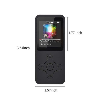 64GB MP3 MP4 Music Player 1.8" Screen Portable FM Radio Voice Recorder Gift