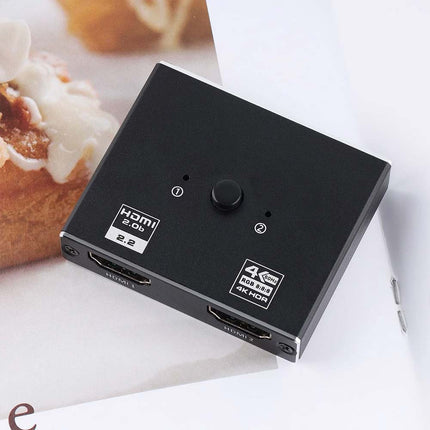 4K@120Hz HDMI 2.1 Splitter Switch 1in 2out / 2in 1out 60Hz UHD HDTV PC