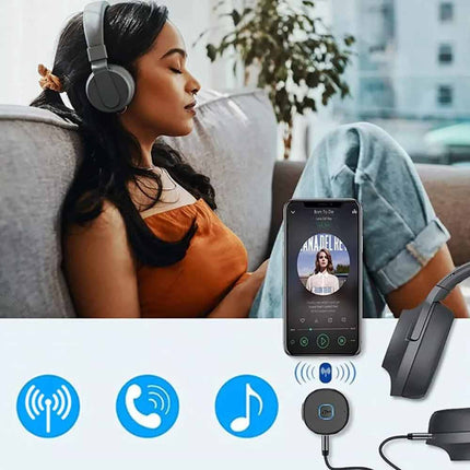 Bluetooth Receiver Call Music Receiver AUX Adapter for Car Headphone iPod