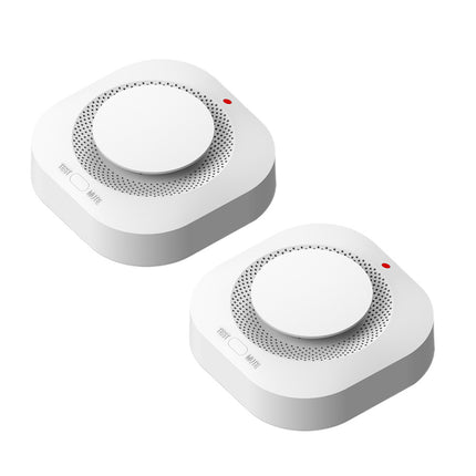 2×Home Fire Alarm Smoke Detector Gas Sensor Smoke Alarm Fireangel Battery-worked