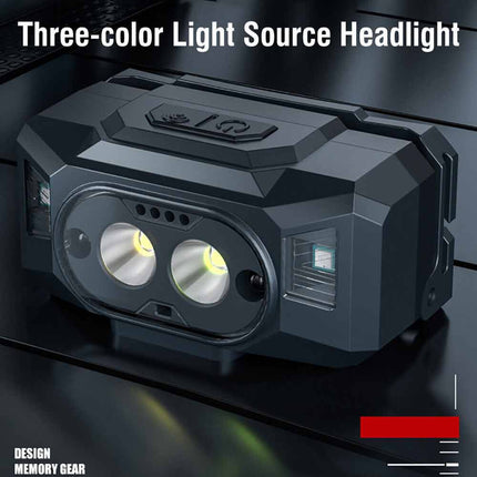 Smart Sensor LED Head Torch Headlamp Headlight Rechargeable Lamp Light Fishing