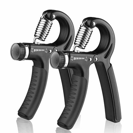 2 Pack Adjustable Hand Grip Strengthener, 5-60kg Resistance Hand Exerciser