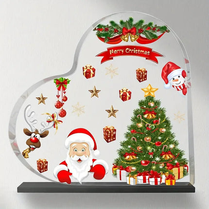 Christmas Ornament Heart Shaped Acrylic Gift Ornaments Furniture for display