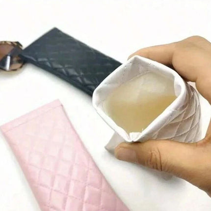Glasses Case Pouch PU Leather Spring Close Soft Case Glasses / Sunglasses/ Phone