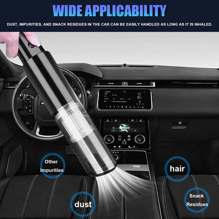 Handheld Cordless Car Vacuum Cleaner Portable USB Rechargeable Wet Dry Cleaning