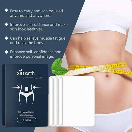 12pcs Slimming Patch Slim Belly Burn Abdomen Weight Loss Fat Burning Pads Hot