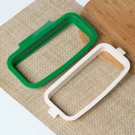 2Pack Hanging Kitchen Trash Garbage Carrier Storage Bag Sack Hanger Holder