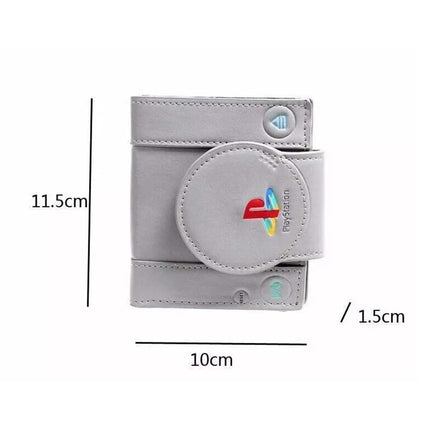 Console Shaped Double Fold Wallet Classic Gaming Style Student Wallet