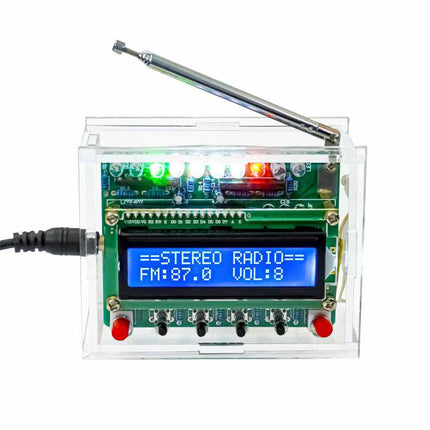 DIY Electronics Kits RDA5807 FM Radio-Receiver 5W Amplifier Audio Indicator w/ Shell