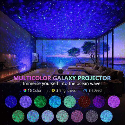 Galaxy Starry Night Light Lamp Projector LED Ocean Star Sky Party Baby Kids Room