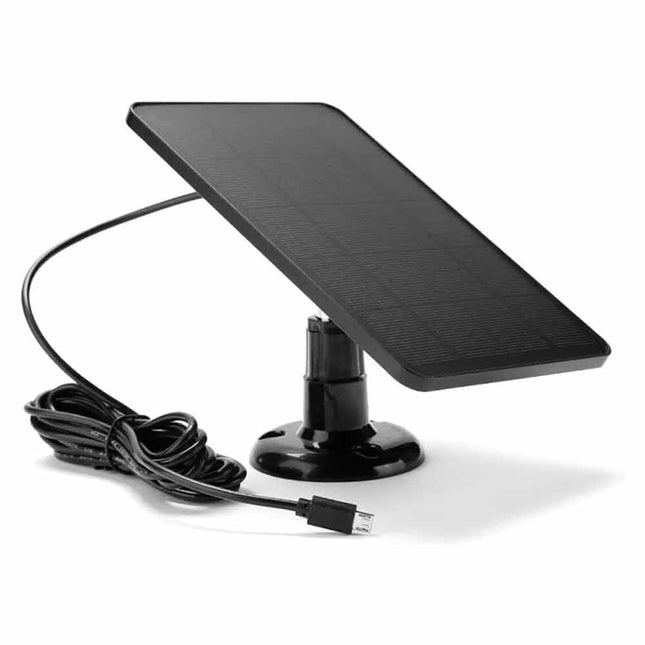 Solar Panel for Outdoor Camera Security Cam Micro USB Battery Charger 5V 3m Cable