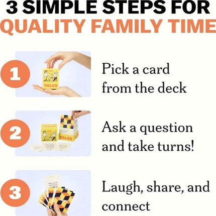 150 Pieces Family Talk Prompt Cards Interactive Game for Family Trip & Get-together