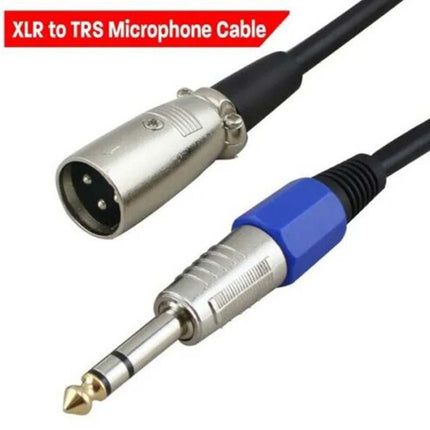 3M Balanced Male XLR Female to TRS 6.35mm Microphone Cable Audio Stereo JackLead