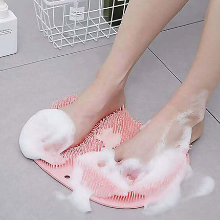 Foot Back Body Scrubber Massager Pad Shower Bath Exfoliating Brush Cleaning Mat