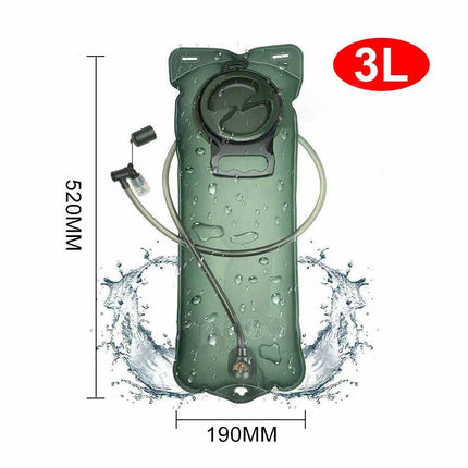 2/3L Hydration System Water Bladder Bag Camping Hiking Cycling Backpack