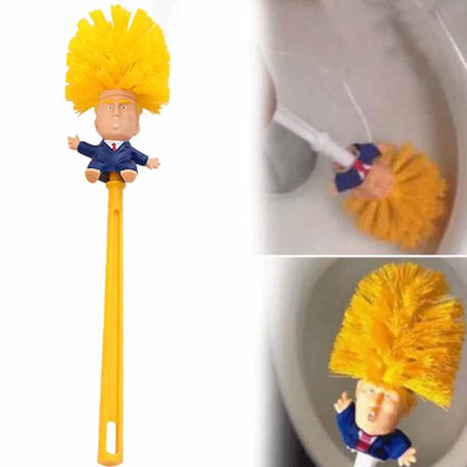 Donald Trump Toilet Brush Bowl Gag Gift Hand Made Home Cleaner Brush Gift Toy