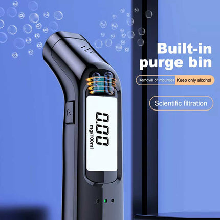 Digital Breath Breathalyzer Alcohol Tester Analyzer Detector Police Rechargeable