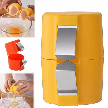 3PCS Egg Shell Opener Egg Cracker Separator Handheld Easy Breaker Kitchen Gadget