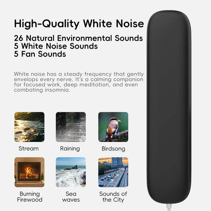 Under Pillow Bone Conduction Sleep Speaker White Noise Machine with Remote Timer