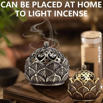 2X Small Lotus Incense Holder - Suitable for Stick Incense & Cone Incense