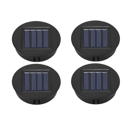 1-4pcs Solar Lights Replacement Top with LED Bulbs Solar Panel Lantern Lid Tops