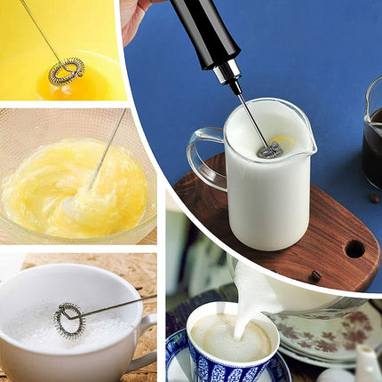 Electric Milk Frother Egg Whisk Beater Foamer Maker Coffee Drink Mixer