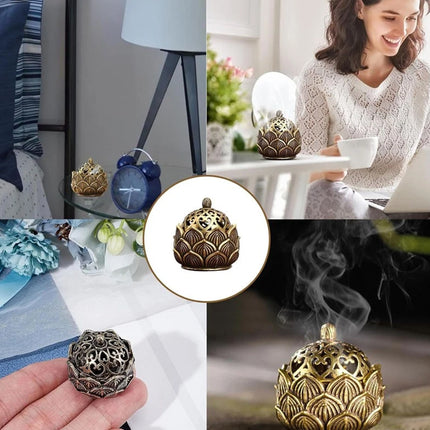 2X Small Lotus Incense Holder - Suitable for Stick Incense & Cone Incense