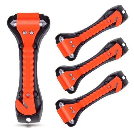 4PCS Car Emergency Safety Escape Hammer, Window Glass Breaker with Seatbelt Cutter Tool