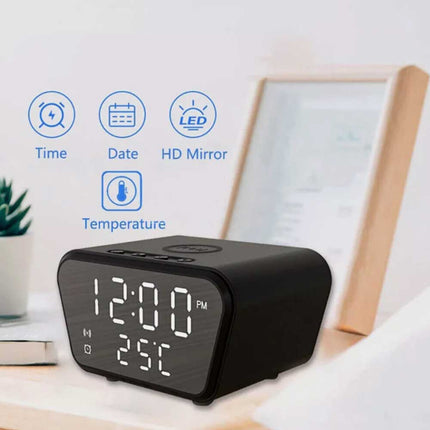 Clock display wireless charging 15W date temperature alarm clock integrated wireless