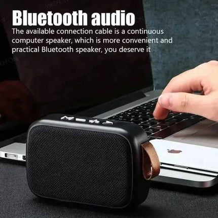 Portable Mini Bluetooth Fabric Speaker, Wireless Sound Bar Support TF Card, FM Radio & USB Media Playback