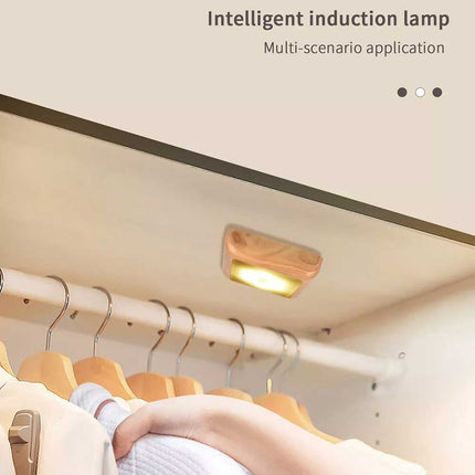 Motion Sensor 6 LED Night Light Battery Powered Indoor Closet Cabinet Wall Lamp