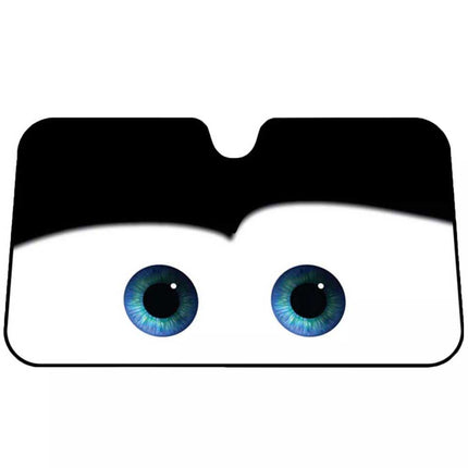Car Windshield Sun Shade Cartoon Eye Visor SUV Auto Front Window Shield Cover
