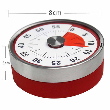 60 Minutes Timers Magnetic Visual Kitchen Timer Oven Mechanical Time Counter