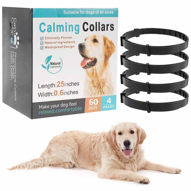 Calming Collar for Dogs/Cats 4 Packs Pet Pheromone Collars Dog Cat Calming Collar