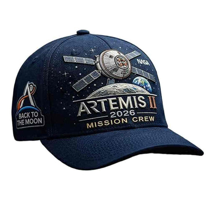 Artemis II Lunar Mission Commemorative Hat, 2026 Back to the Moon Space Cap