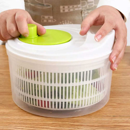 Salad Spinner, Vegetable Lettuce Washer & Dryer with Serving Bowl Container