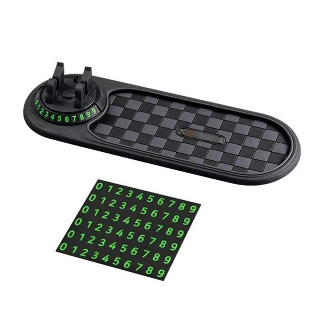 Rotatable Phone Holder for Car: Anti - Slip Dashboard Mat GPS Bracket Mount