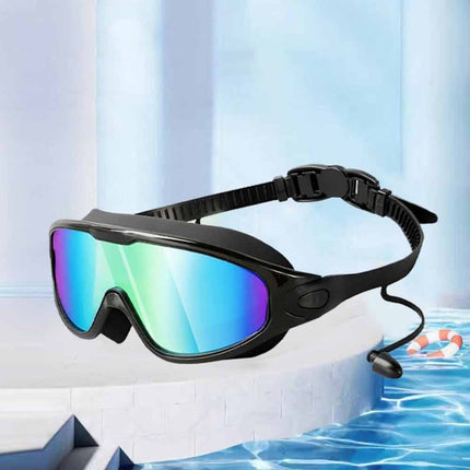 Adjustable Kids Anti-Fog Swimming Goggles, Pool Swim Glasses for Boys & Girls, Black