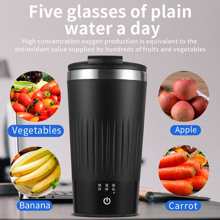 400ml Self-Stirring Electric Mug: Auto-Mixing for Coffee, Milk Tea, Beer & More