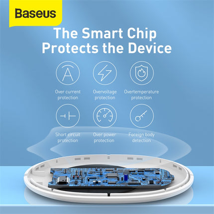 Baseus 15W Qi Wireless Charger for iPhone 14 13 Fast Charging Samsung Huawei