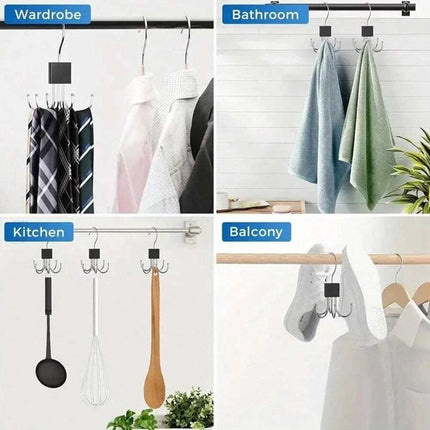 2pcs Hanger Belt Organizer Rack, Space-Saving Closet Organizer Hooks for Home