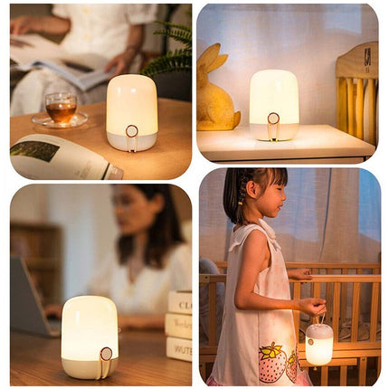 LED Night Light Rechargeable Wall Mount Dimming Touch Lamp Warm Lamp Children