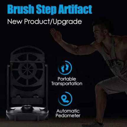 Desk Walking Swing Shaker Mobile Phone Stand Holder Pedometer Brush Stepper