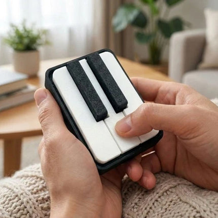 3D Printed Piano Keyboard Fidget Clicker Keychain, Novelty Stress Relief Toy
